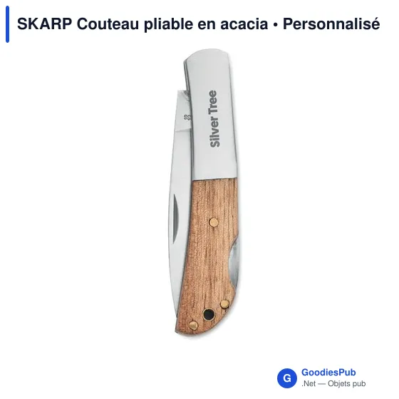 SKARP Couteau pliable en acacia - Image 9