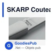 SKARP Couteau pliable en acacia - Miniature 10