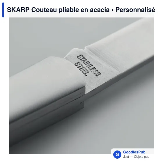 SKARP Couteau pliable en acacia - Image 10