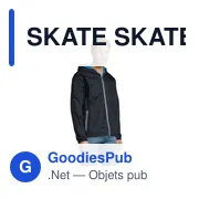 Veste coupe-vent personnalisable SKATE avec logo - Miniature 2