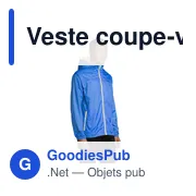Veste coupe-vent personnalisable SKATE avec logo - Miniature 8