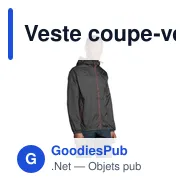 Veste coupe-vent personnalisable SKATE avec logo - Miniature 10