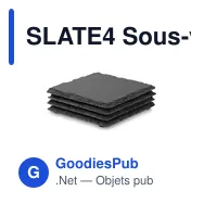 SLATE4 Sous-verres en ardoise - Miniature 1