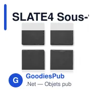SLATE4 Sous-verres en ardoise - Miniature 4
