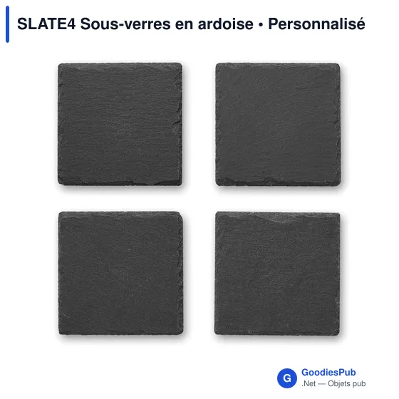 SLATE4 Sous-verres en ardoise - Image 4