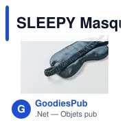 SLEEPY Masque oculaire en polyester - Miniature 11