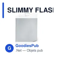 SLIMMY FLASK Grande flasque en inox mat - Miniature 1