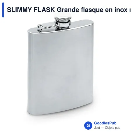 SLIMMY FLASK Grande flasque en inox mat