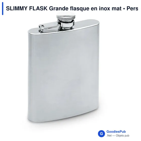 SLIMMY FLASK Grande flasque en inox mat - Image 1