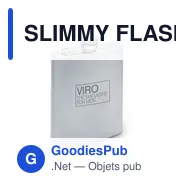 SLIMMY FLASK Grande flasque en inox mat - Miniature 2