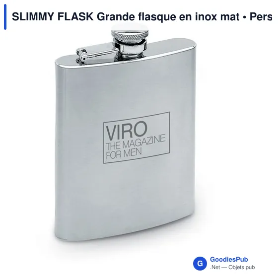 SLIMMY FLASK Grande flasque en inox mat - Image 2