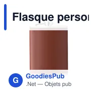 Flasque personnalisable en acier inoxydable avec logo - SLIMMY 200 ml - Miniature 2
