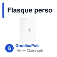 Flasque personnalisable en acier inoxydable avec logo - SLIMMY 200 ml - Miniature 6