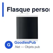 Flasque personnalisable en acier inoxydable avec logo - SLIMMY 200 ml - Miniature 10