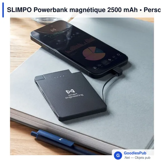 SLIMPO Powerbank magnétique 2500 mAh - Image 4