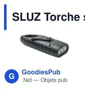 SLUZ Torche solaire et dynamo - Miniature 2