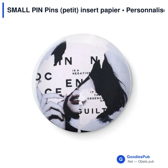 SMALL PIN Pins (petit) insert papier - Image 3