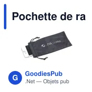 Pochette de rangement personnalisable Smart Pouch avec logo - Miniature 3