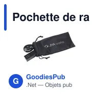 Pochette de rangement personnalisable Smart Pouch avec logo - Miniature 4