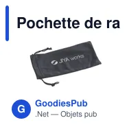 Pochette de rangement personnalisable Smart Pouch avec logo - Miniature 5