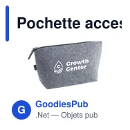 Pochette accessoire personnalisable SmartBag GRS RPET Felt avec logo - Miniature 1