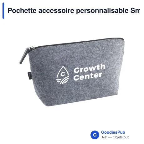Pochette accessoire personnalisable SmartBag GRS RPET Felt avec logo