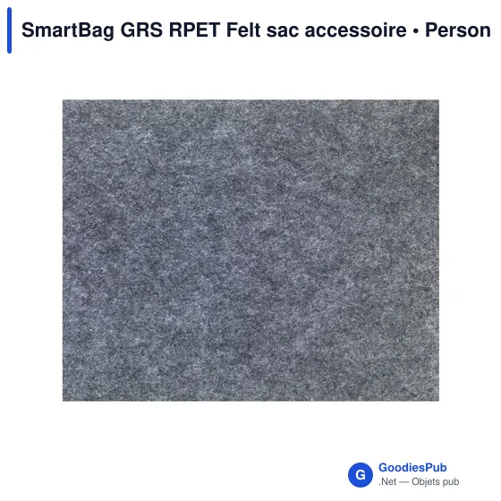 Pochette accessoire personnalisable SmartBag GRS RPET Felt avec logo - Image 4