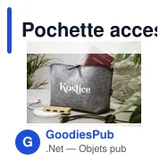 Pochette accessoire personnalisable SmartBag GRS RPET Felt avec logo - Miniature 6