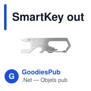 Outil multifonctions personnalisable SmartKey avec logo - Miniature 3