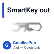 Outil multifonctions personnalisable SmartKey avec logo - Miniature 4