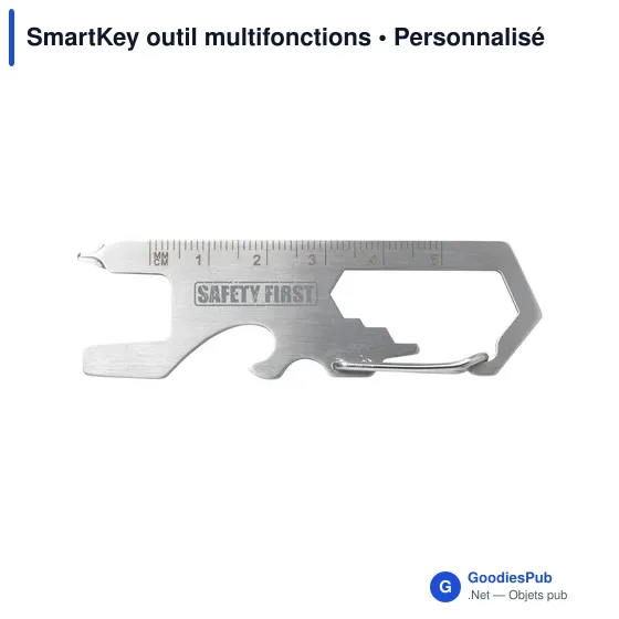 Outil multifonctions personnalisable SmartKey avec logo - Image 4