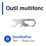 Outil multifonctions personnalisable SmartKey avec logo - Miniature 9