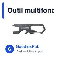 Outil multifonctions personnalisable SmartKey avec logo - Miniature 10
