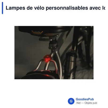 Lampes de vélo personnalisables avec logo - SmartLight