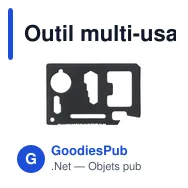 Outil multi-usage personnalisable SmartTool avec logo - Miniature 11