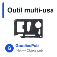 Outil multi-usage personnalisable SmartTool avec logo - Miniature 10