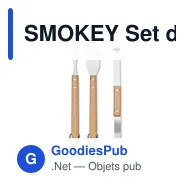 SMOKEY Set de barbecue en chêne - Miniature 3