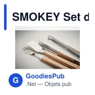 SMOKEY Set de barbecue en chêne - Miniature 4