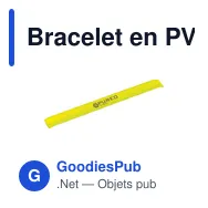 Bracelet en PVC personnalisable avec logo - SnapWrap - Miniature 3
