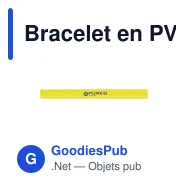 Bracelet en PVC personnalisable avec logo - SnapWrap - Miniature 4