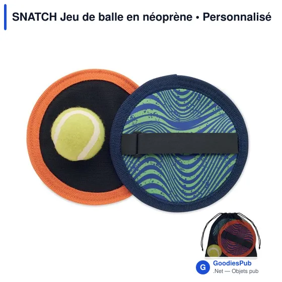 Jeu de balle en néoprène personnalisable avec logo - SNATCH - Image 1
