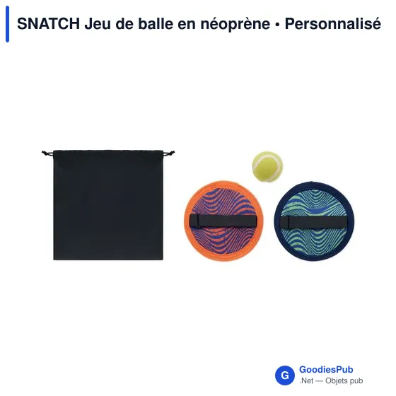 Jeu de balle en néoprène personnalisable avec logo - SNATCH - Image 3