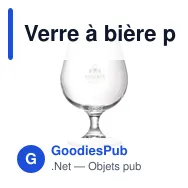 Verre à bière personnalisable Snifter 530 ml avec logo - Miniature 1