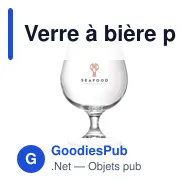 Verre à bière personnalisable Snifter 530 ml avec logo - Miniature 3