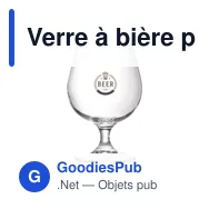 Verre à bière personnalisable Snifter 530 ml avec logo - Miniature 4