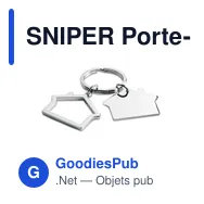 SNIPER Porte-clés métal - Miniature 1
