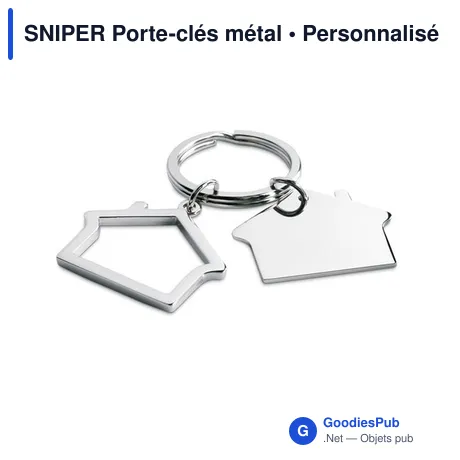 SNIPER Porte-clés métal