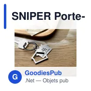 SNIPER Porte-clés métal - Miniature 2