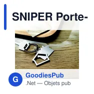 SNIPER Porte-clés métal - Miniature 3