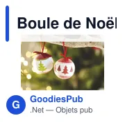 Boule de Noël personnalisable avec logo et boîte cadeau - SNOWY - Miniature 4